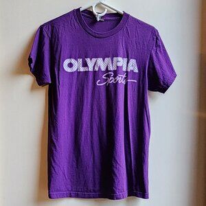 Olympia Sports Purple Athletic T-Shirt Size Small
